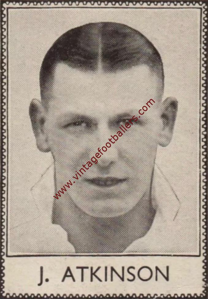 Ritratto Bolton Wanderers-Jack Atkinson PANNELLO COLORATO 1936 i tempi di attualità 